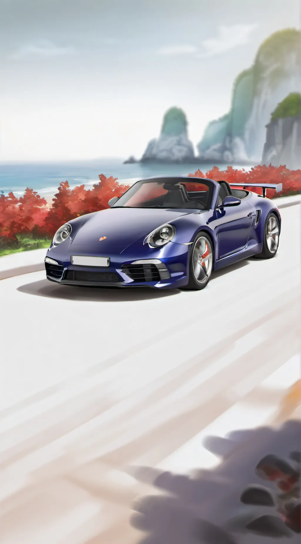 ai character: Trip to paradise  background