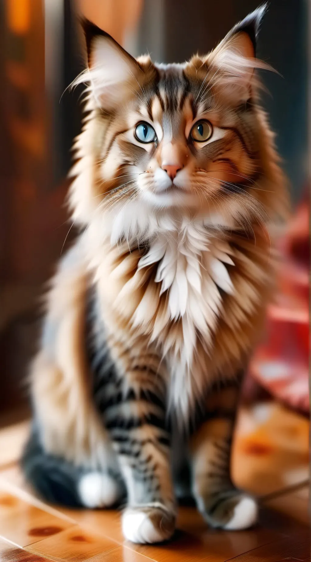 ai character: A cat background