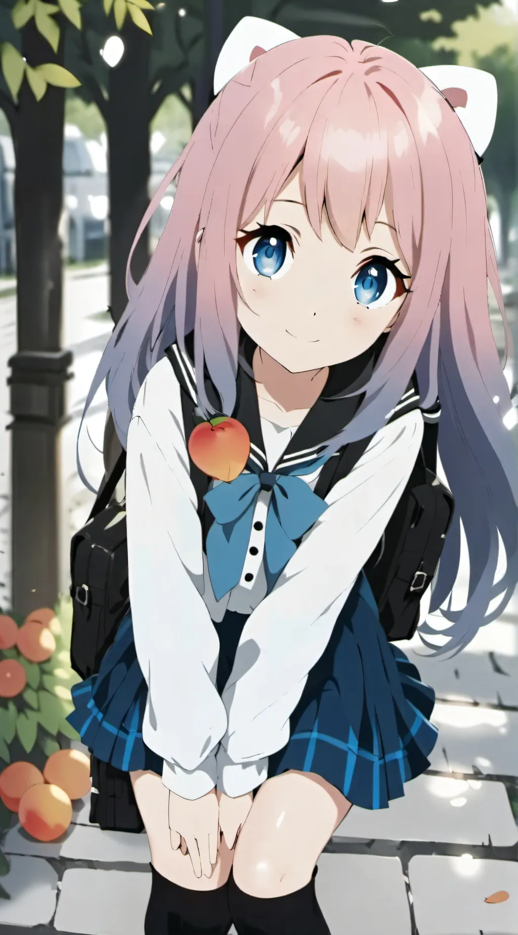 ai character: Bubbles background