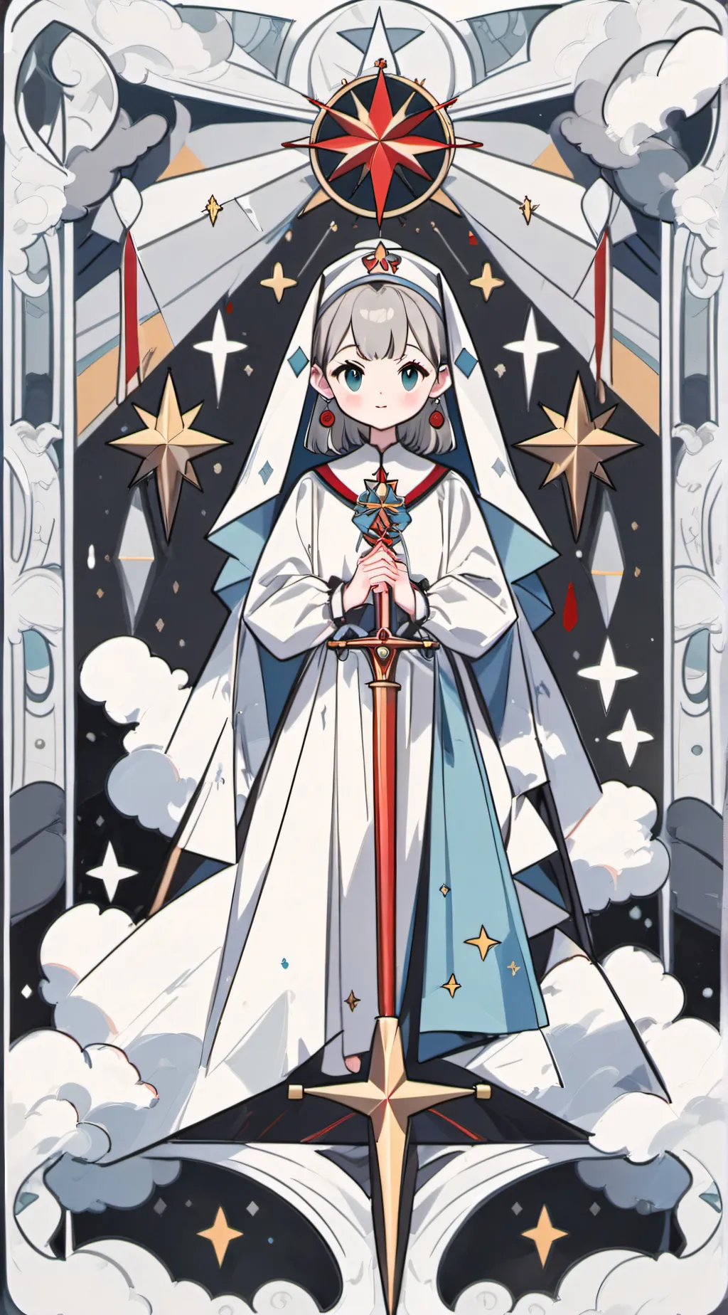 ai character: Galaxy background