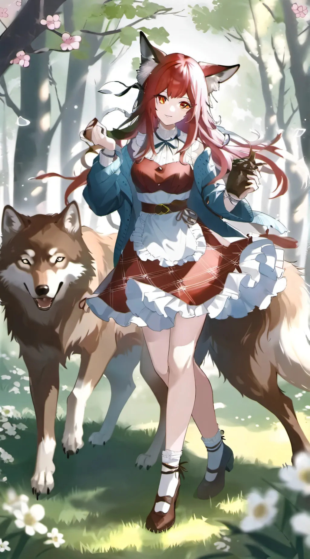 ai character: Cherry background