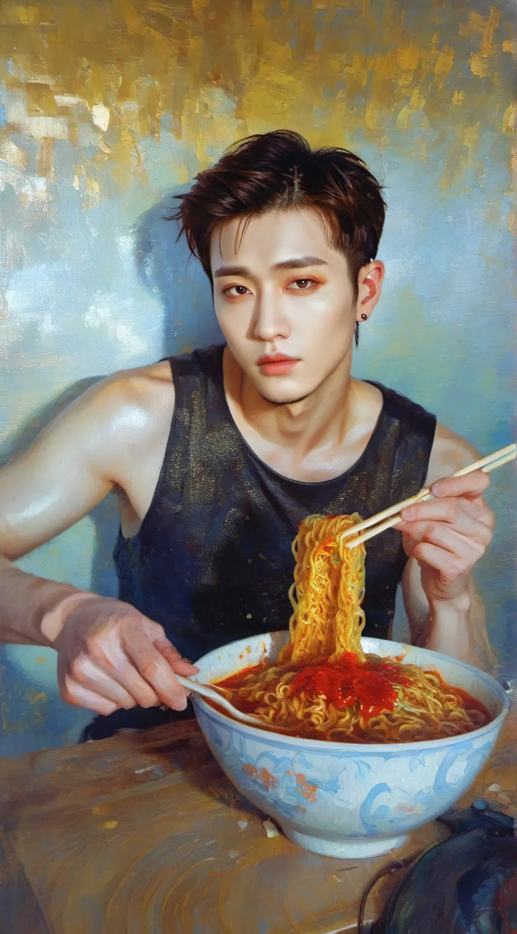 ai character: Bangchan (7) background