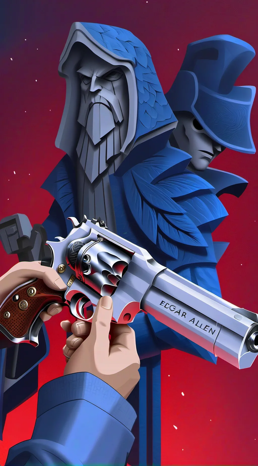 ai character: SKINWALKER GUN background