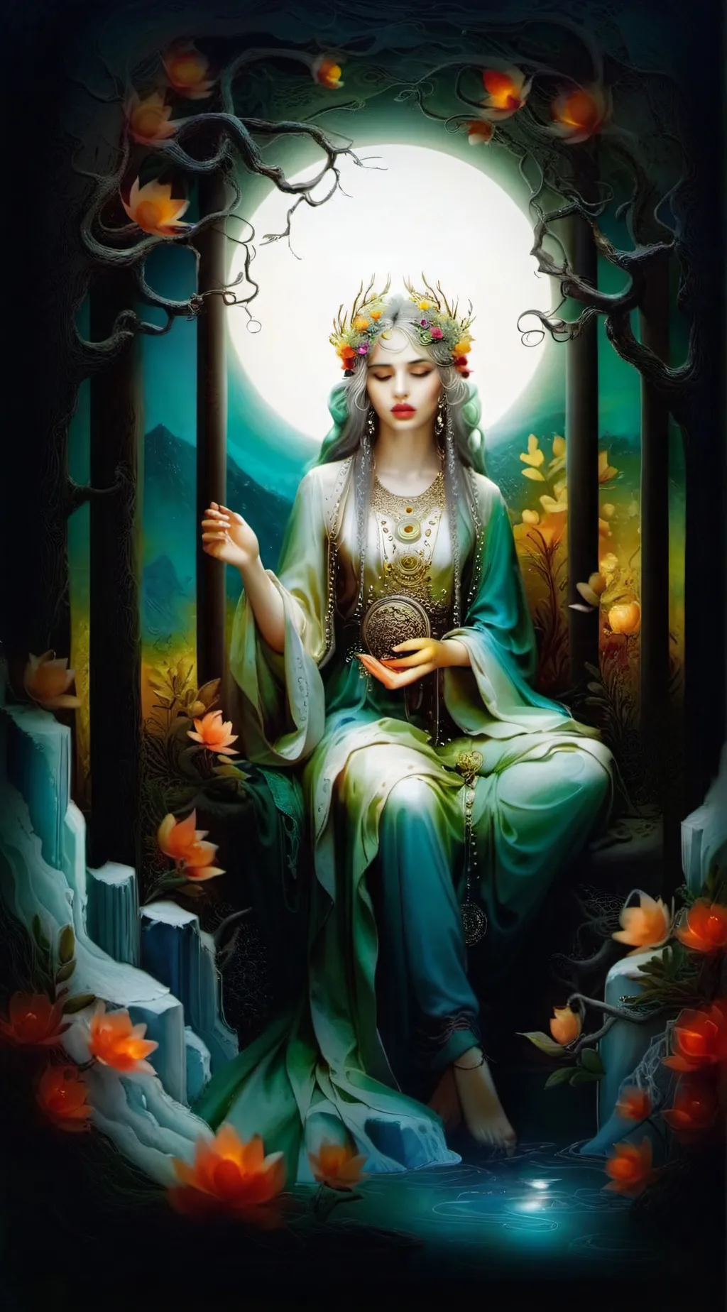 ai character: Dairy Diva background