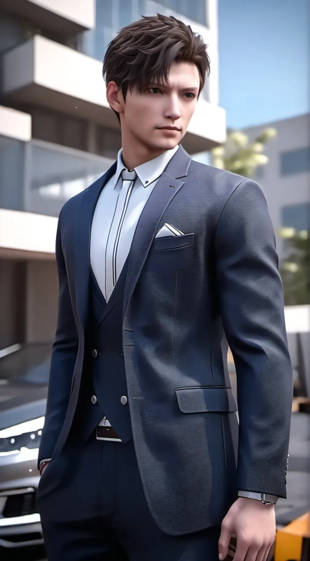 ai character: Boss background