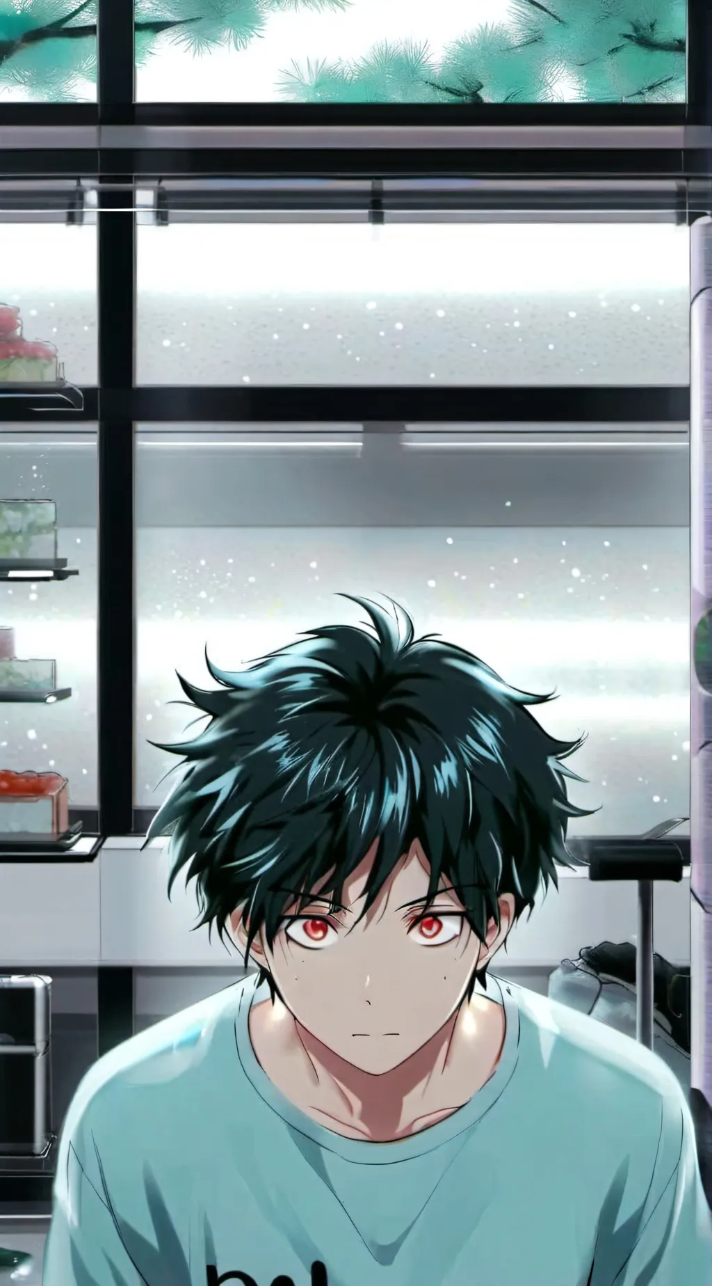 ai character: Future Mha  background