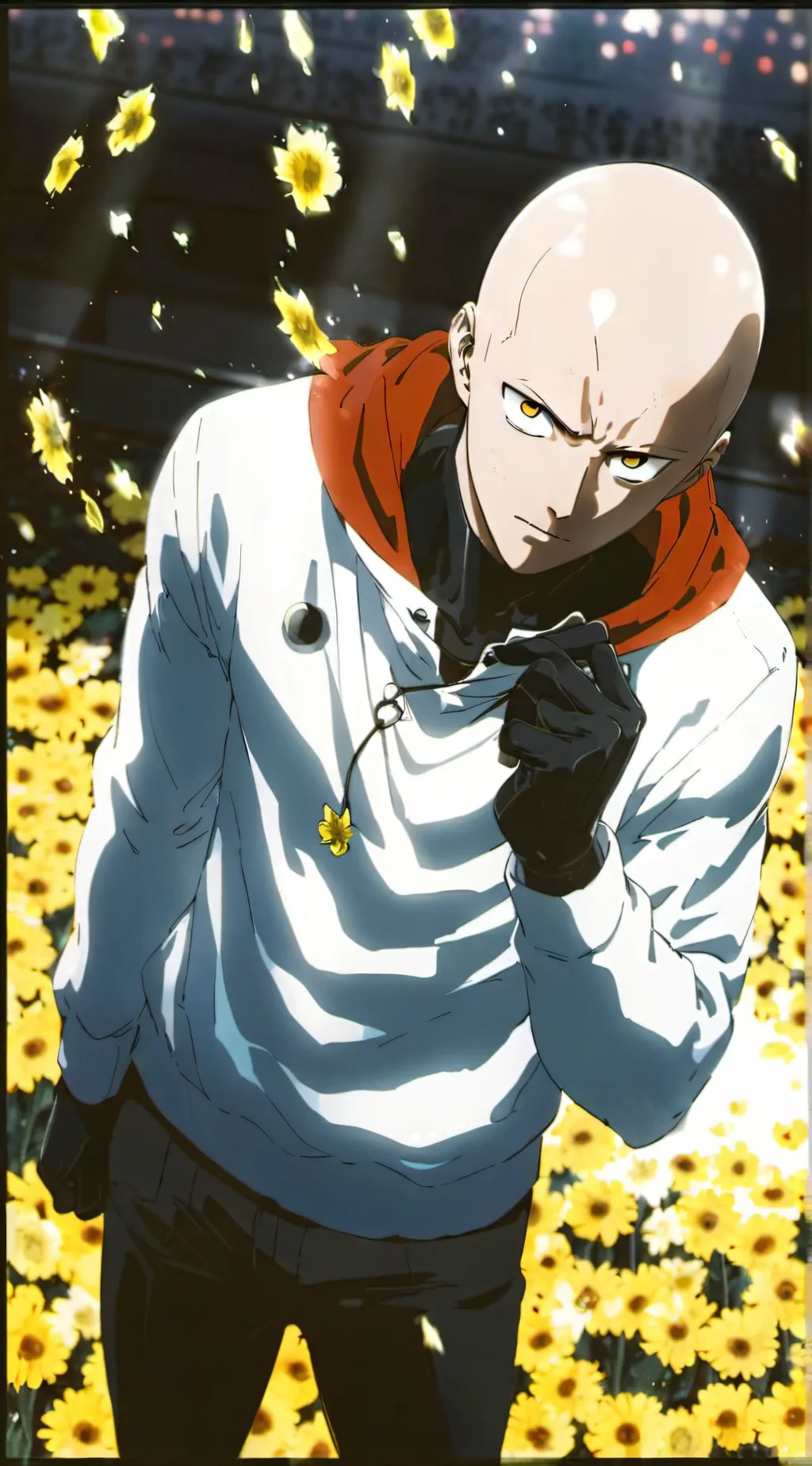 ai character: saitama background