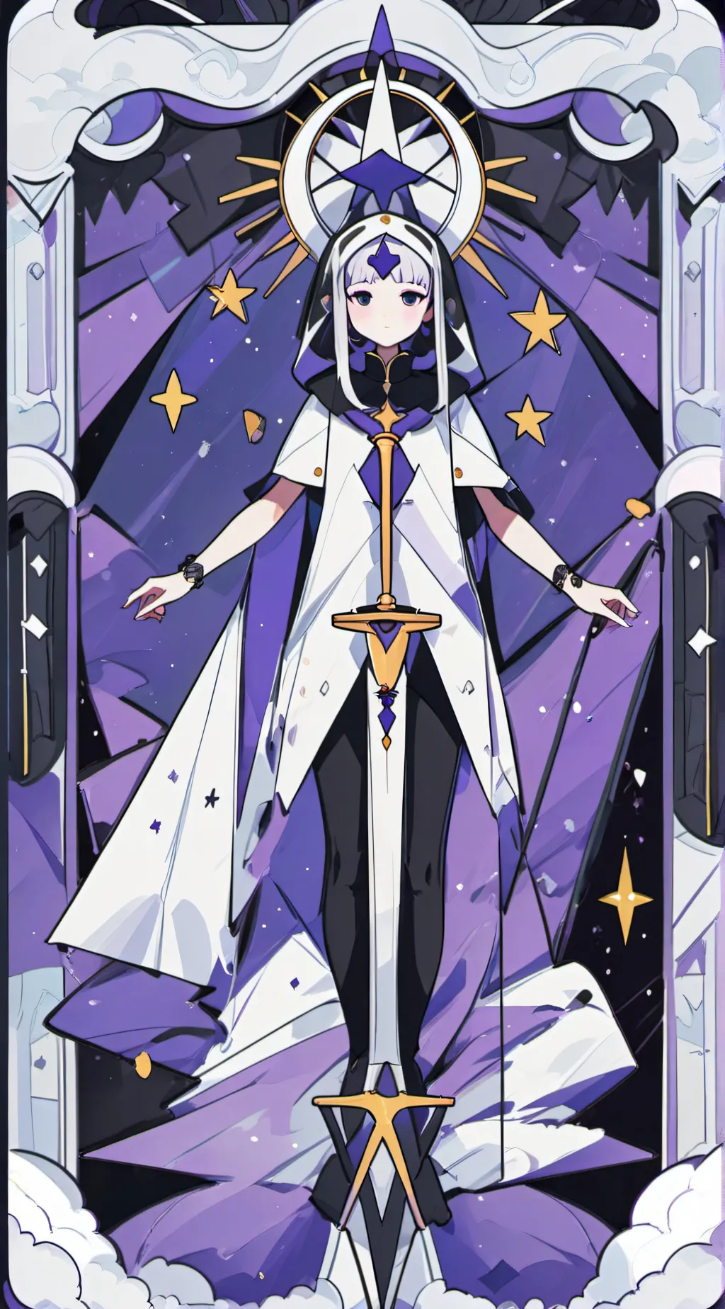 ai character: Star background