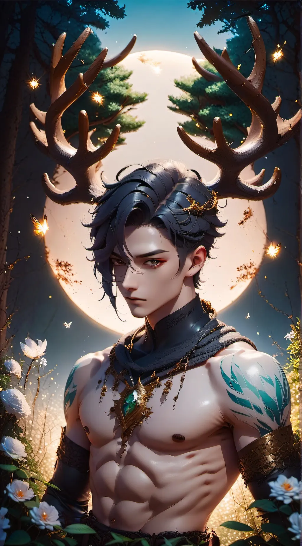 ai character: Indigo Heart background