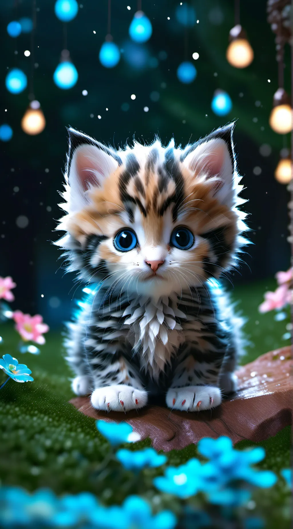 ai character: introvert kitty background