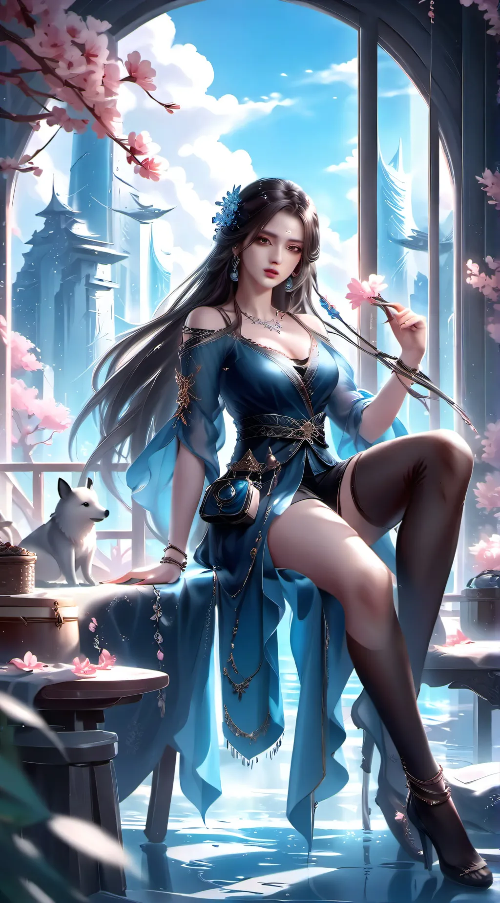 ai character: 姜立 background