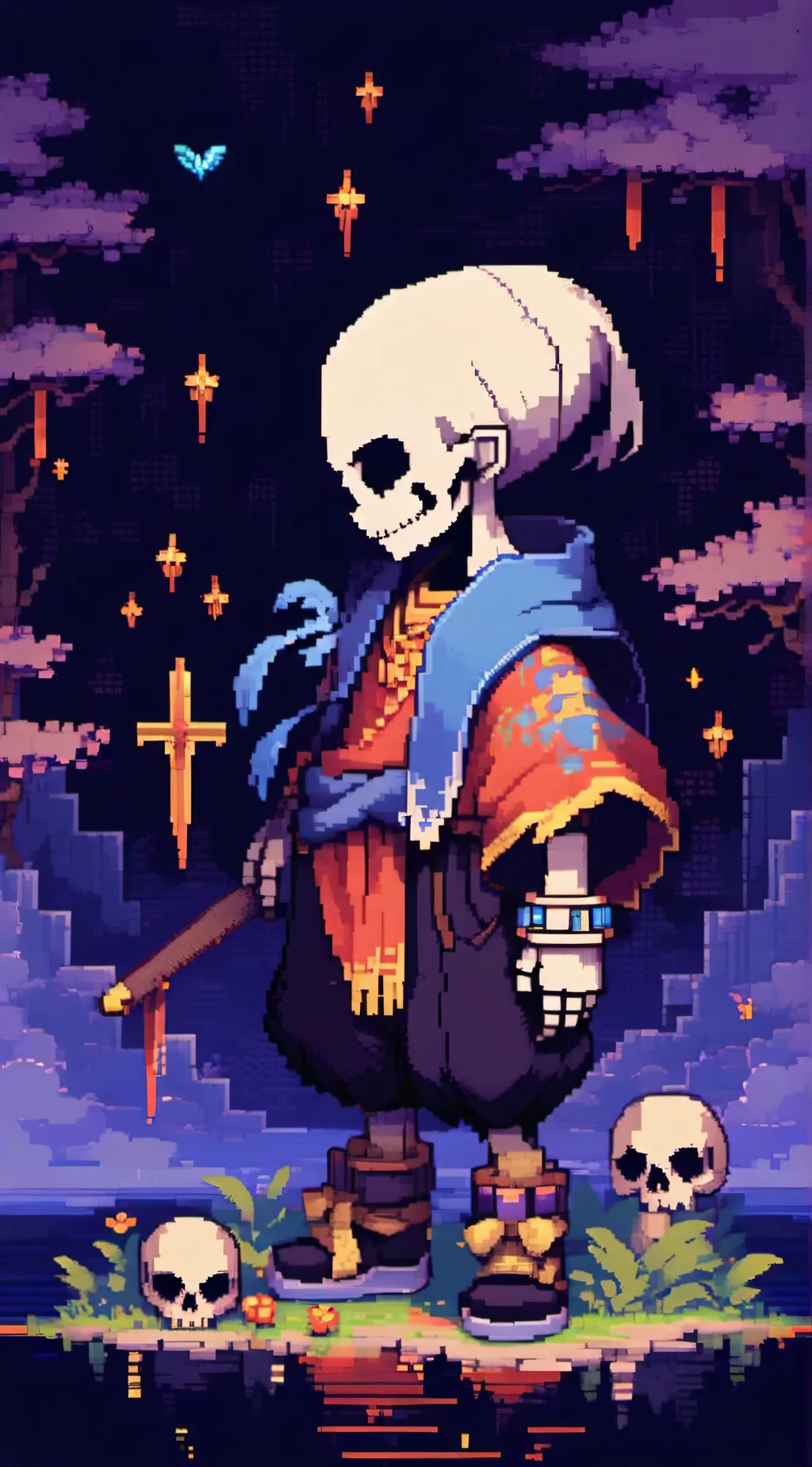 ai character: papyrus  background