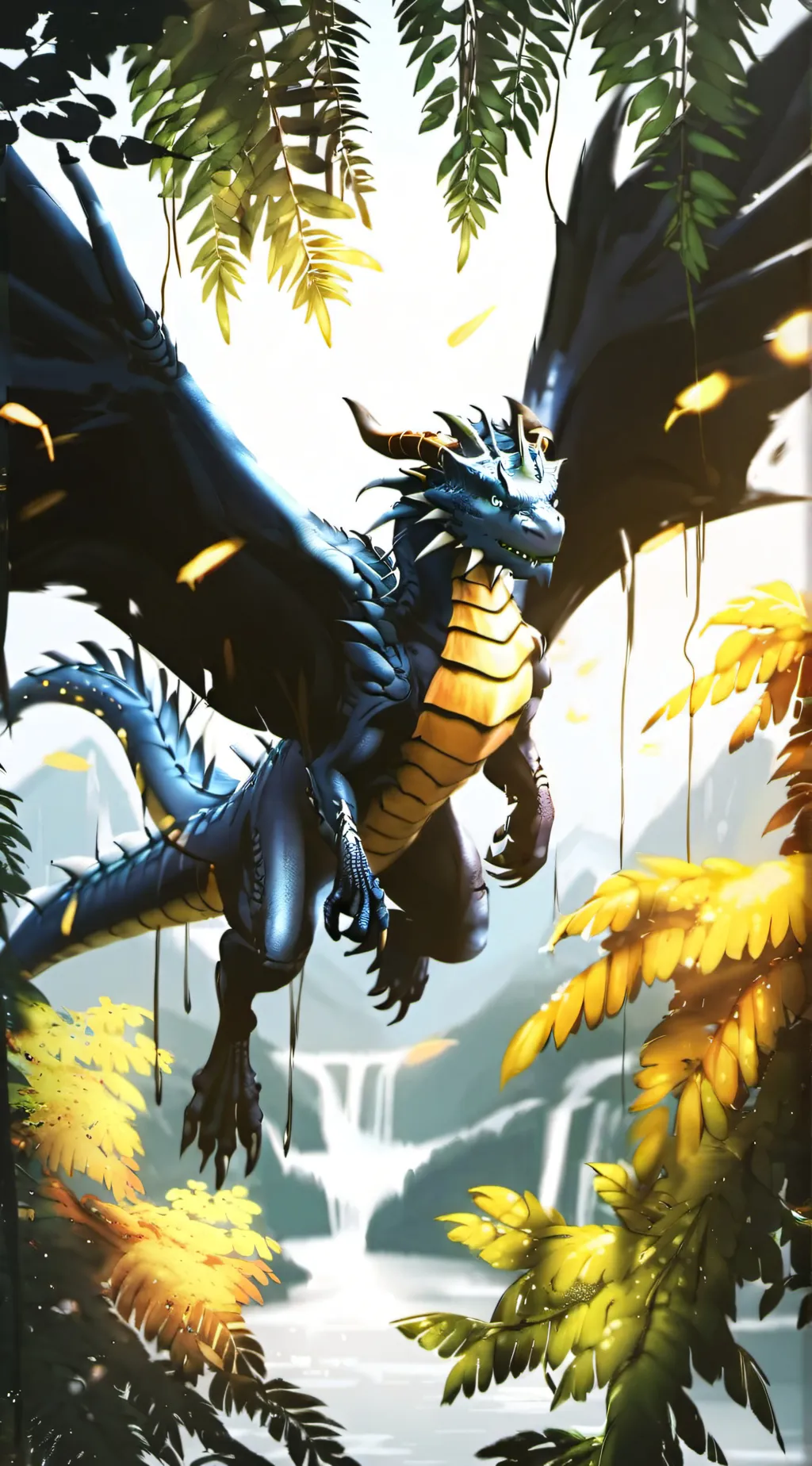 ai character: Wings of fire background