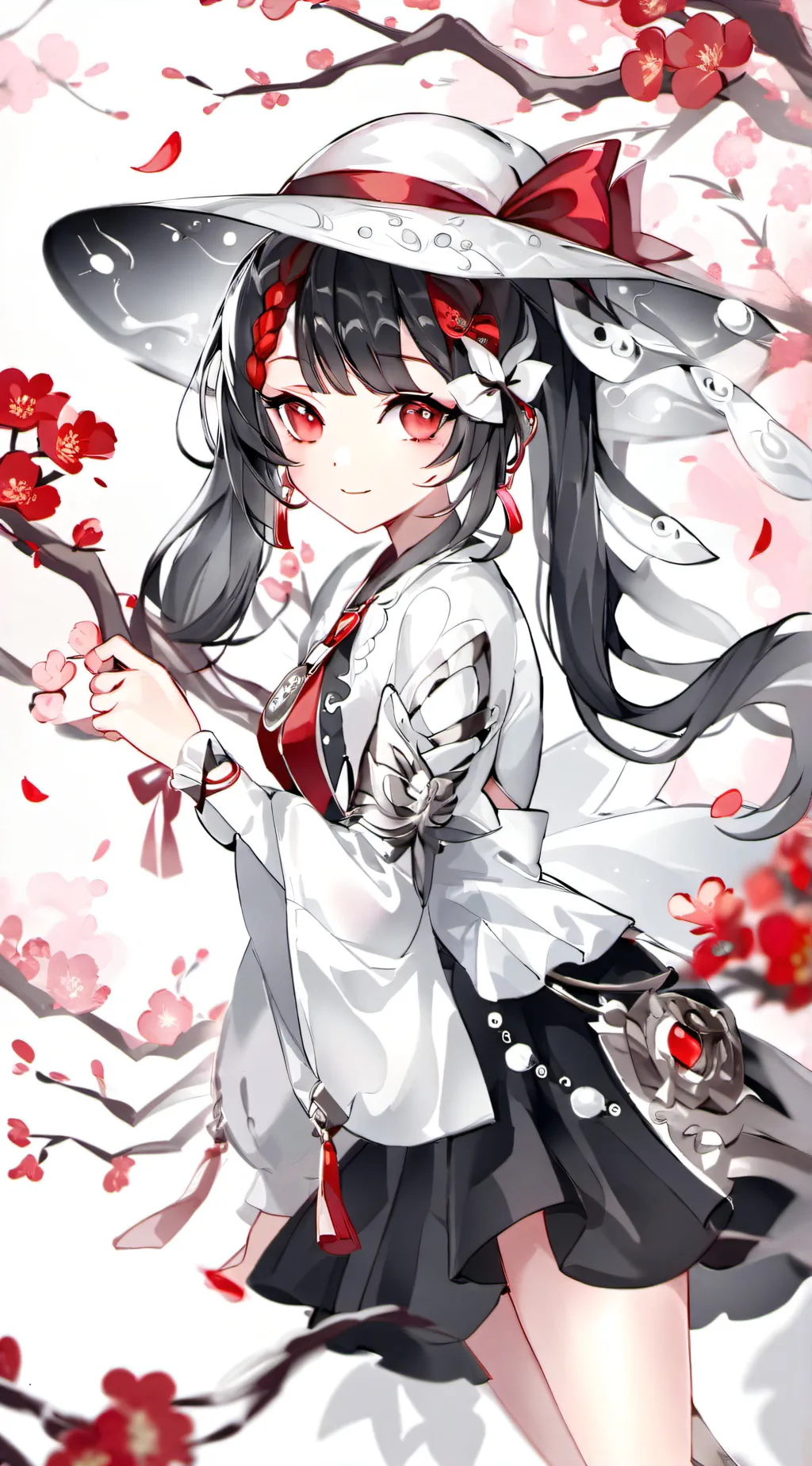 ai character: girl background