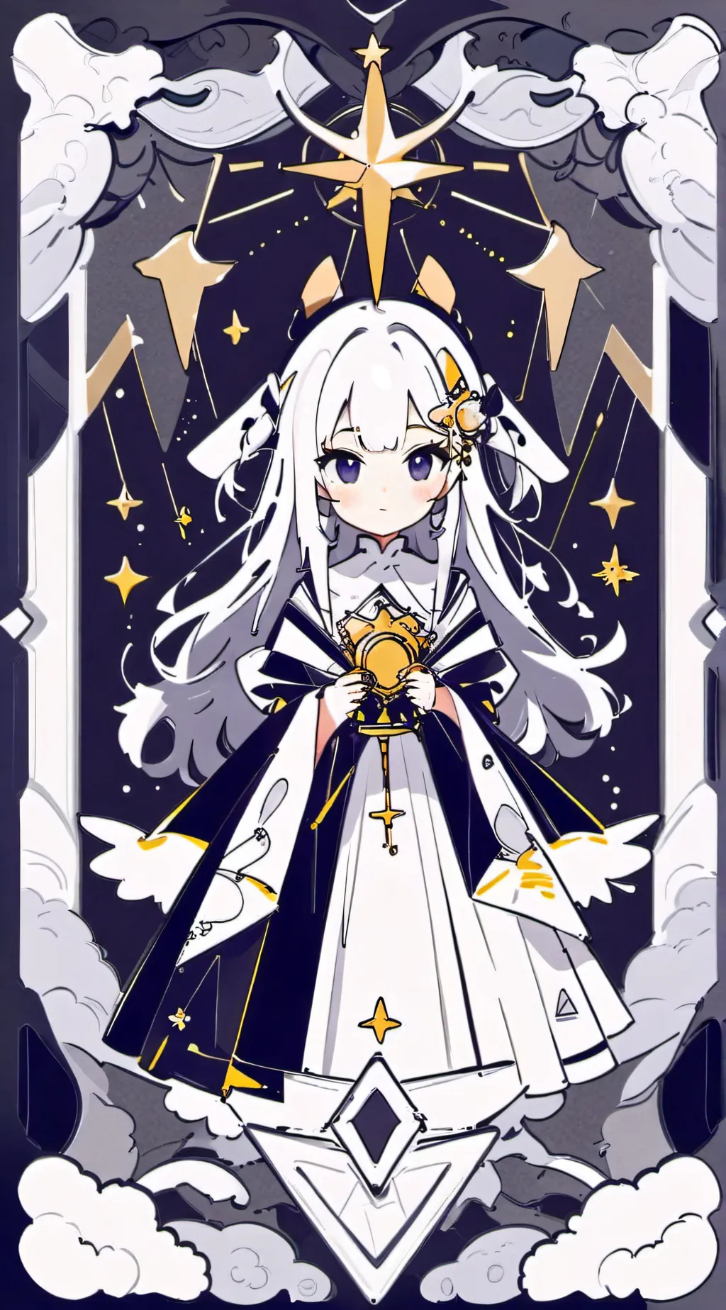 ai character: Whitea background
