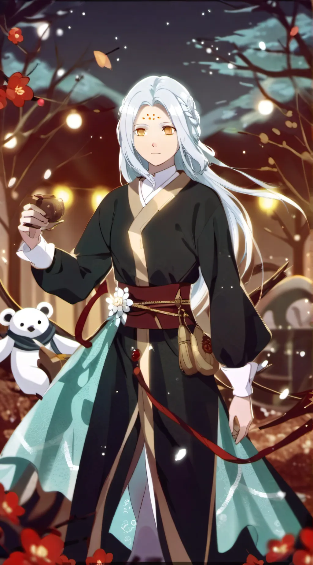 ai character: Mouthwash but boys background