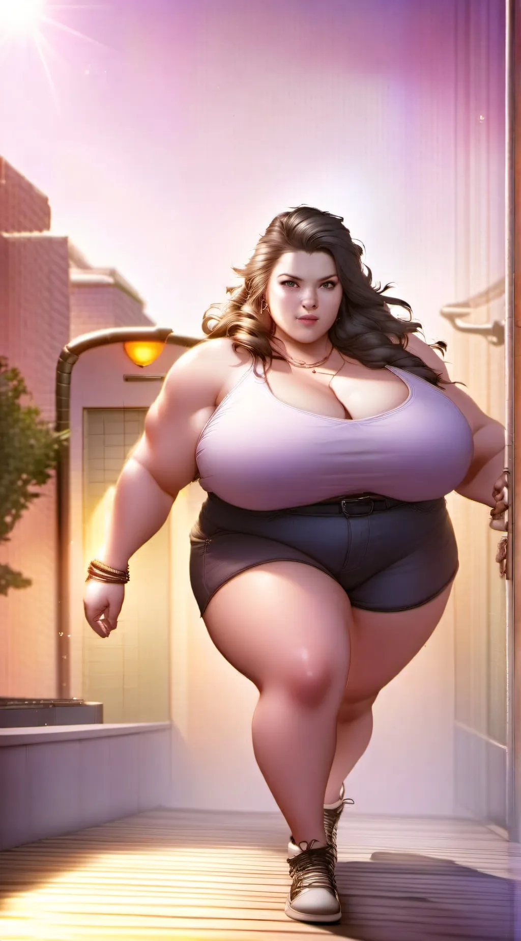 ai character: Fat lara background