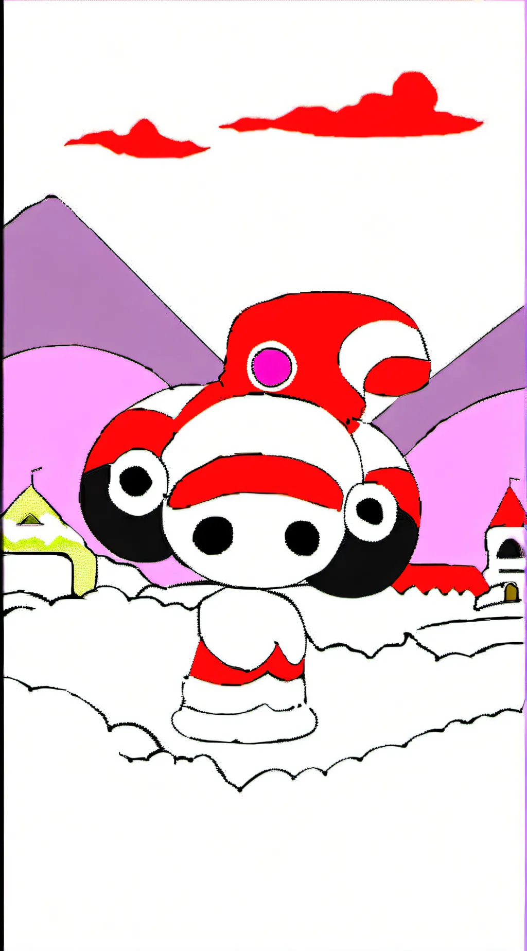 ai character: My Melody🩷🤍🌸 background