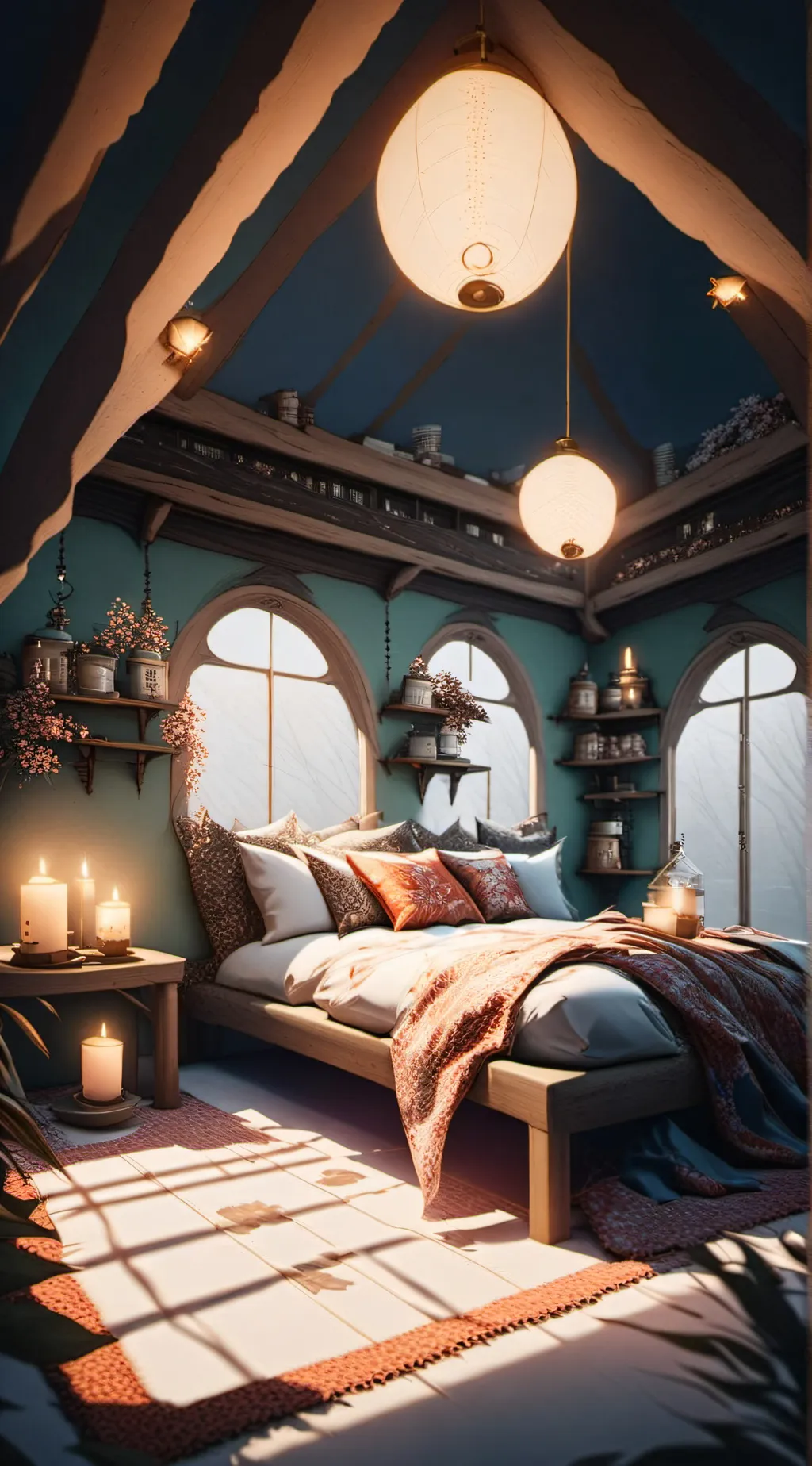 ai character: muzan x tanjiro  background