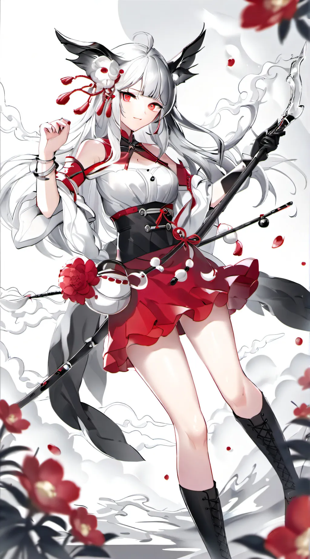 ai character: Emily Emma and ema background