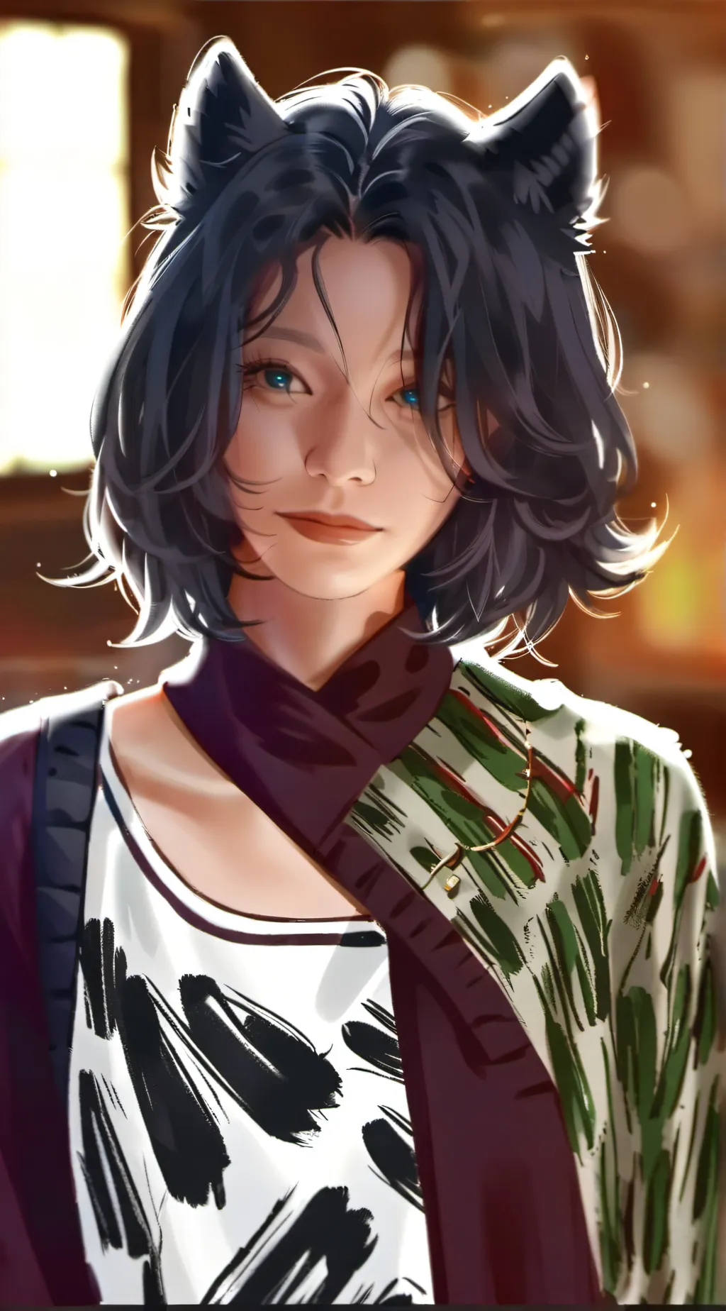 ai character: zeyn, niceand kind background