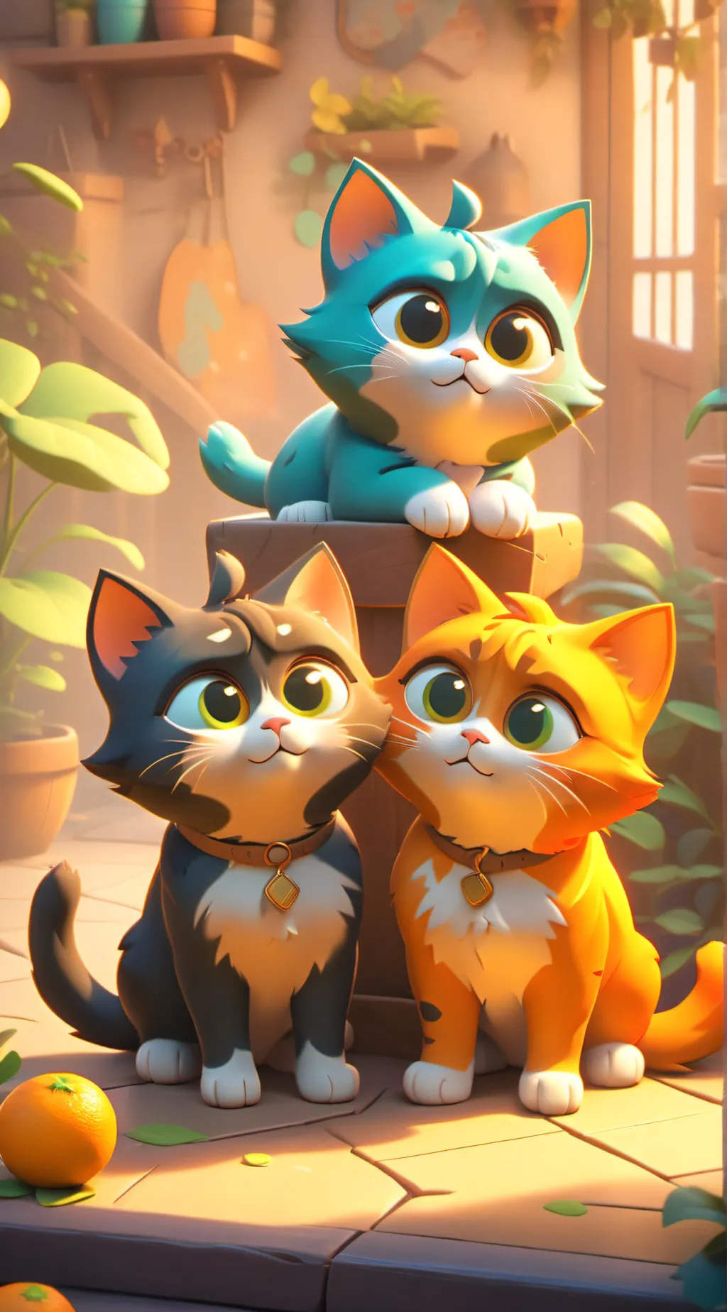 ai character: Sunny and Sofia  background