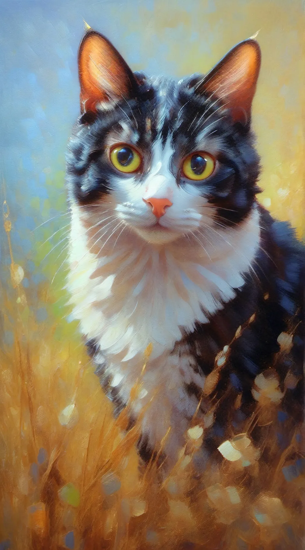 ai character: your black cat background