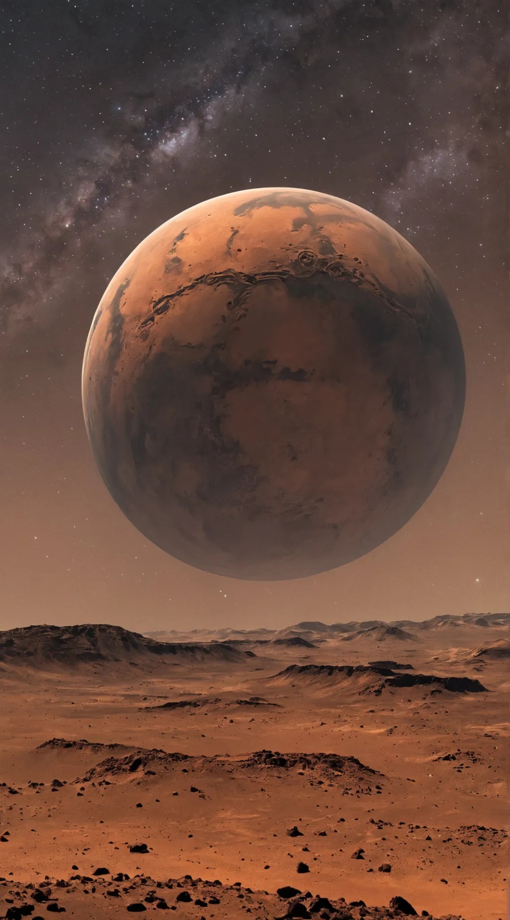 ai character: Mars background
