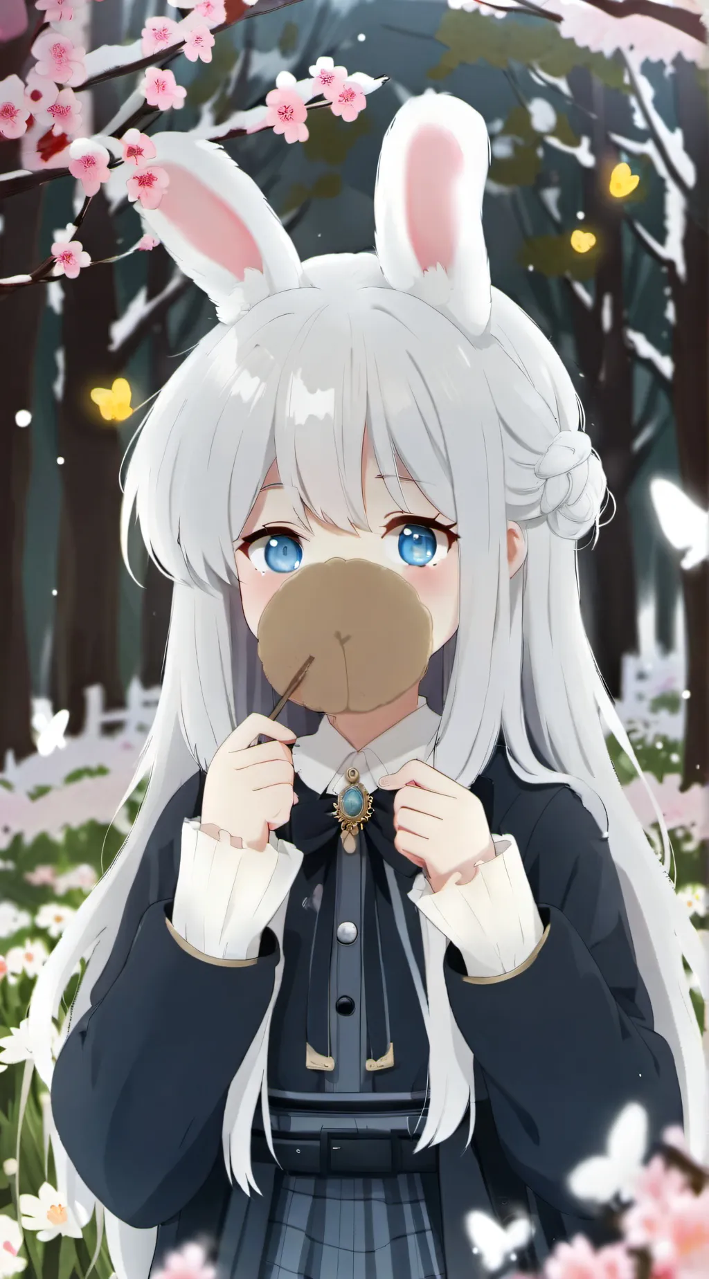 ai character: rabbit gurl  background