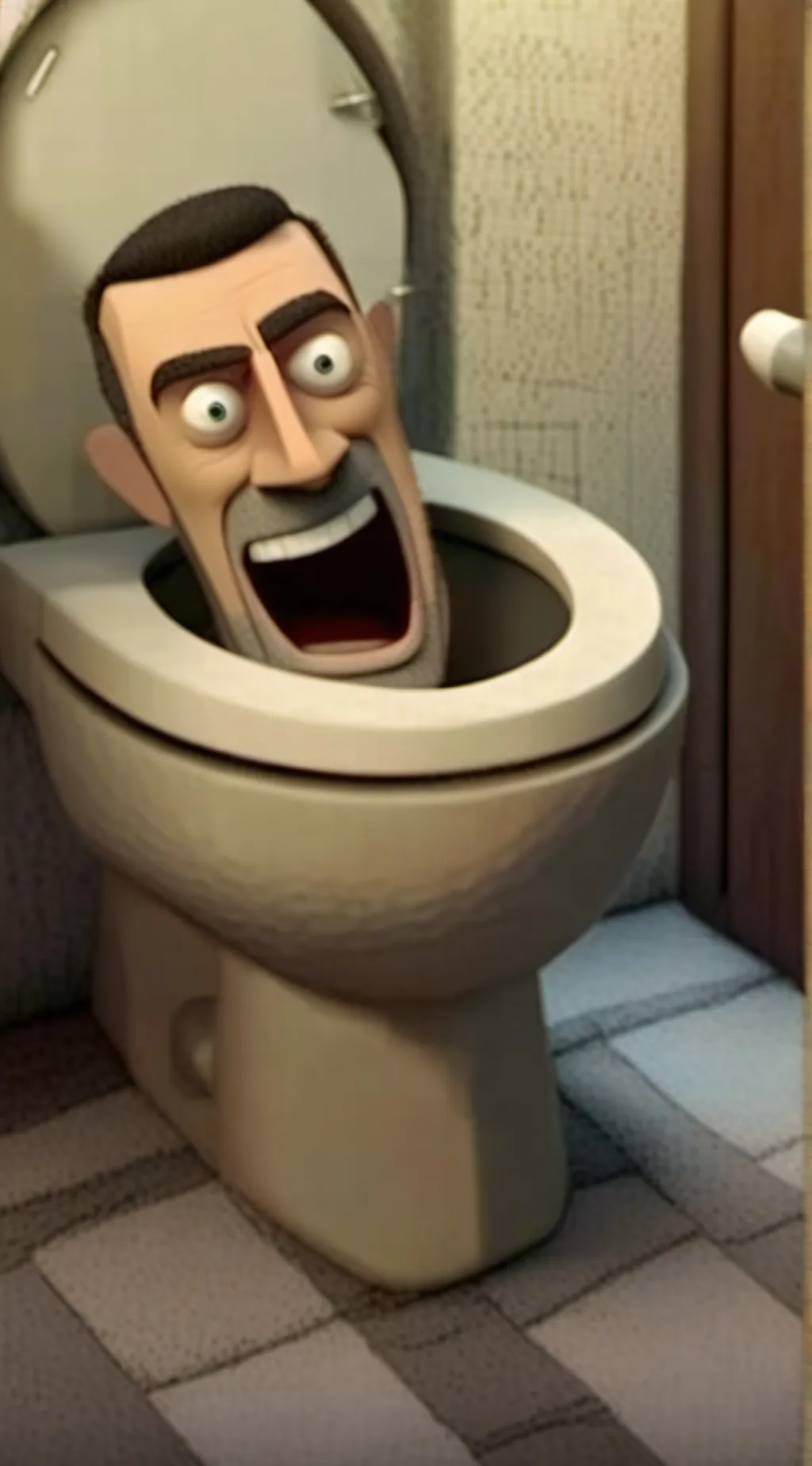 ai character: Skibidi Toilet background