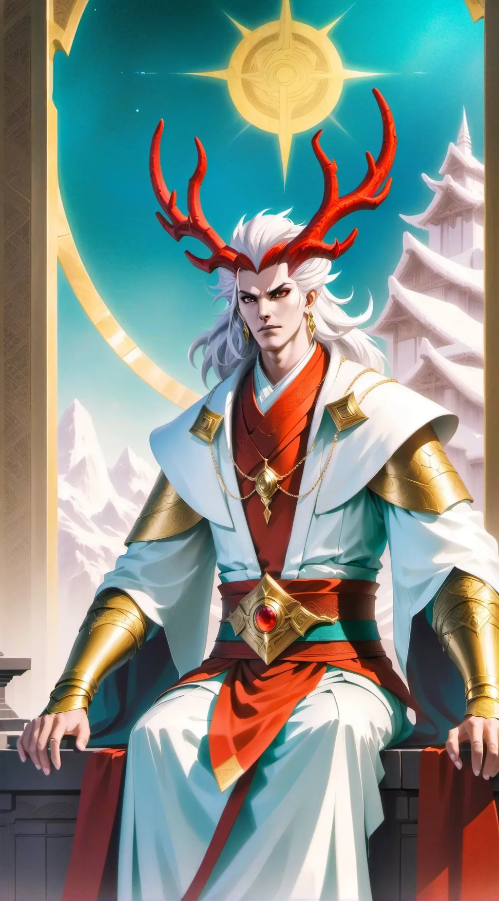 ai character: 原始玉尊 background