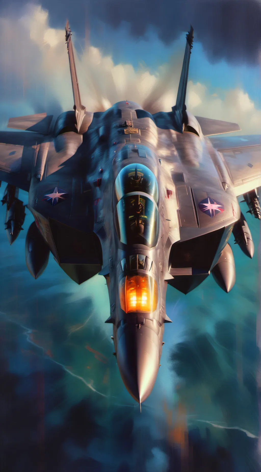 ai character: F-15 Eagle background