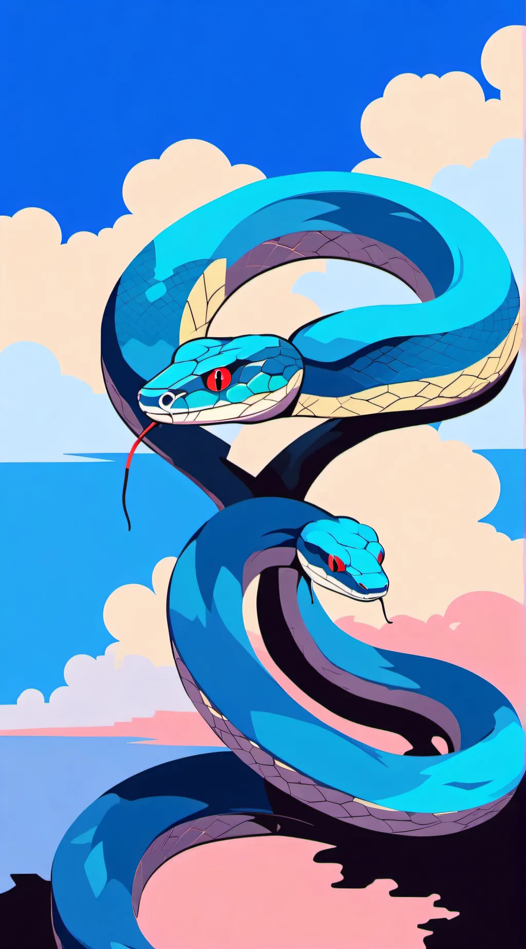 ai character: snake family background