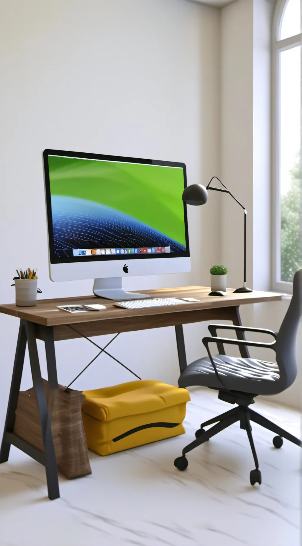 ai character: Computer Survey  background