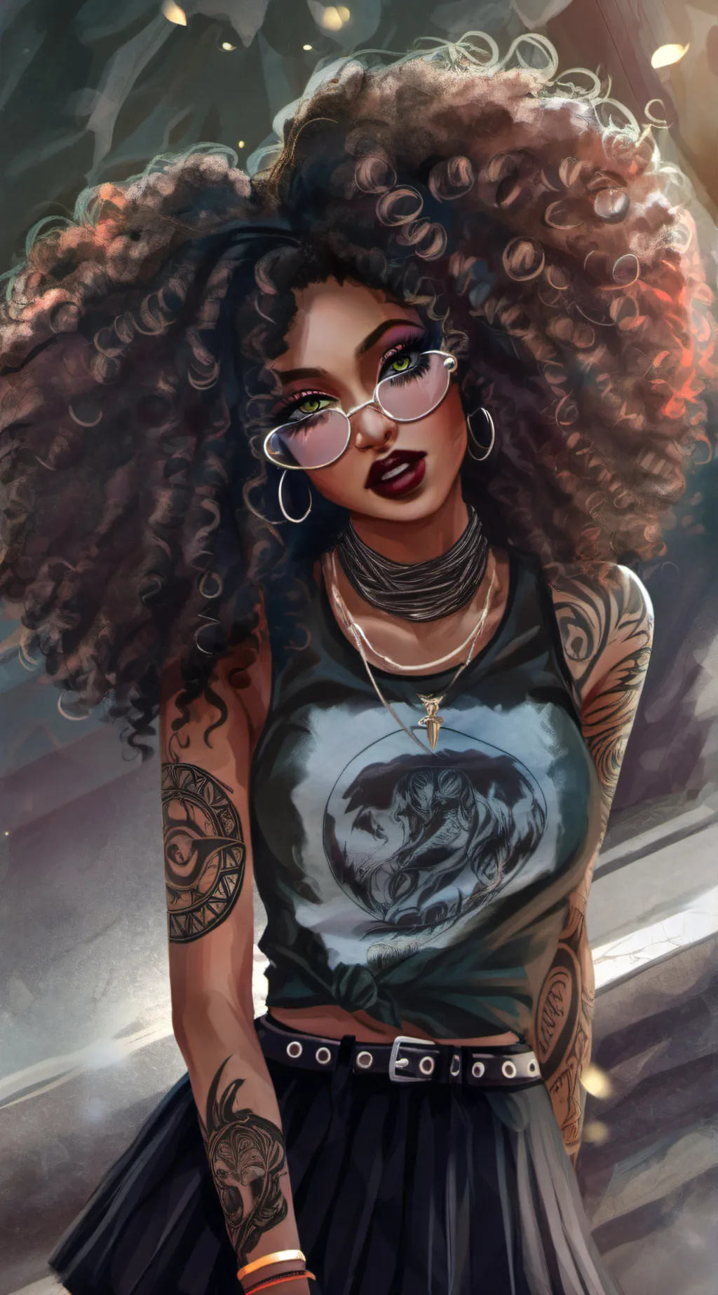 ai character: Nemora  background