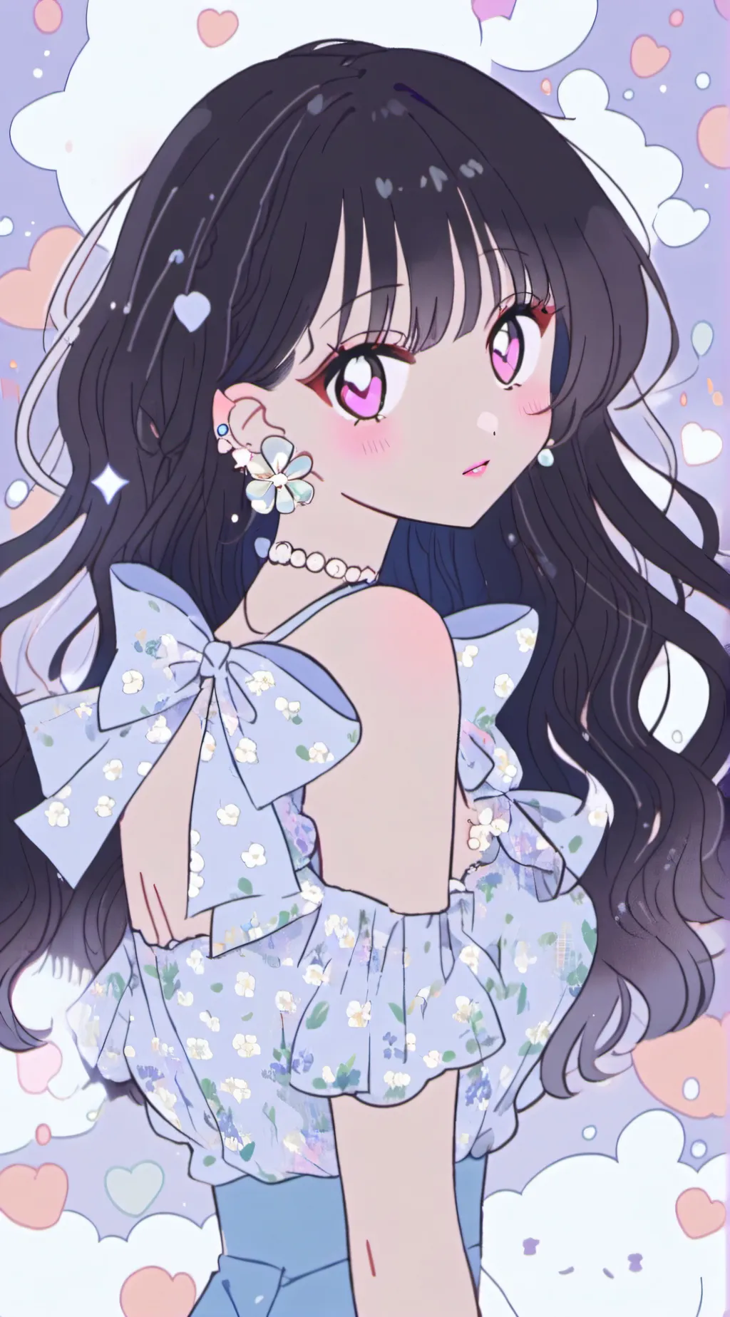 ai character: Aurora background