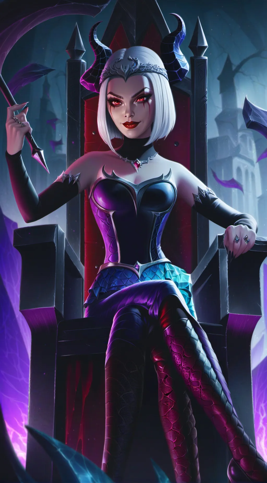 ai character: Demon Queen background