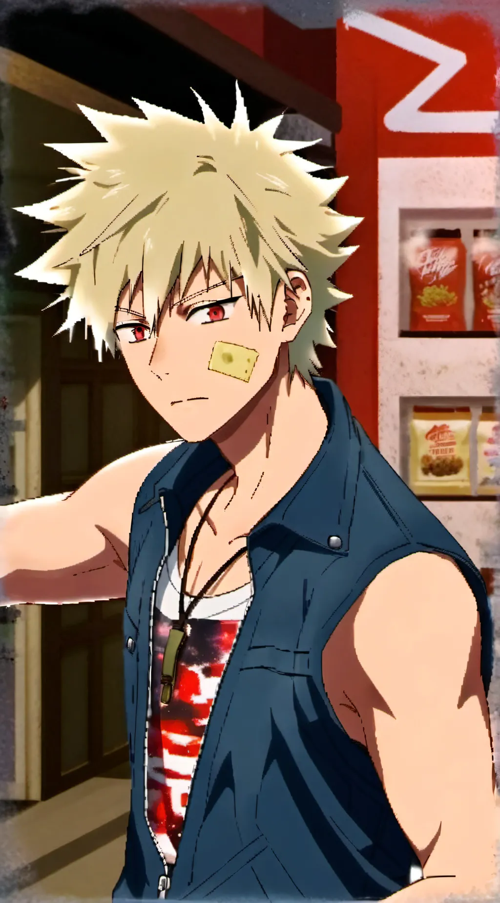 ai character: bakudekubutatwist background