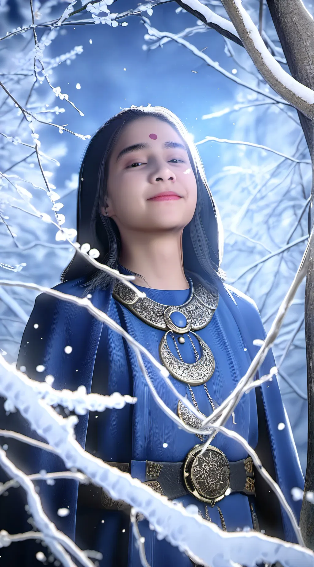 ai character: Aurora background