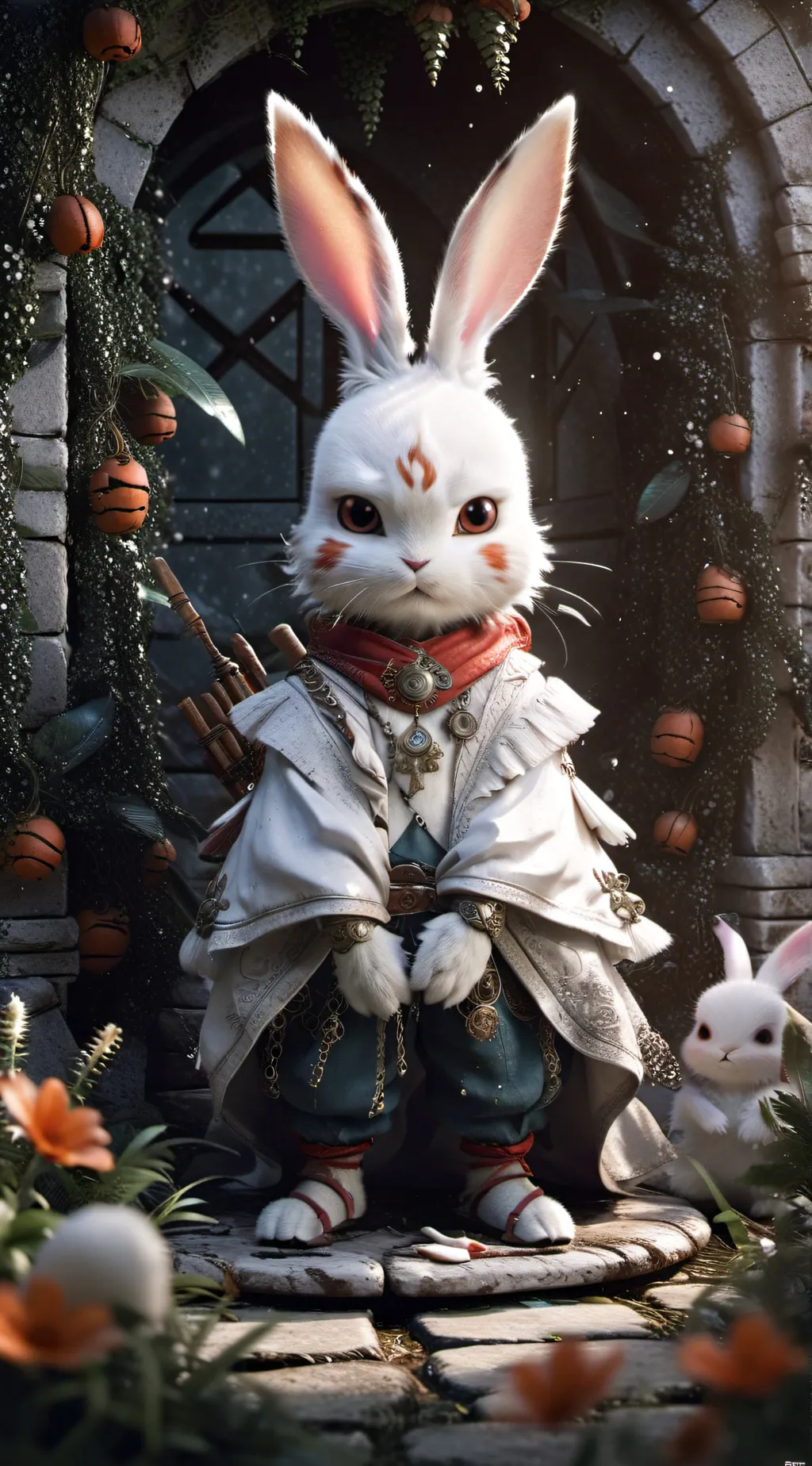 ai character: guard scorbunny background
