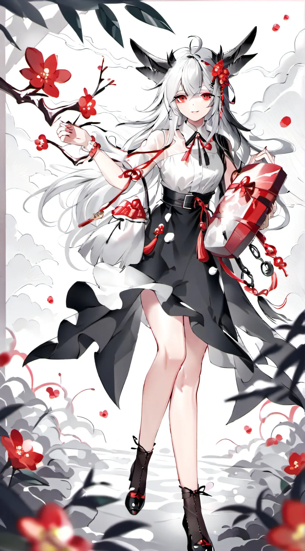 ai character: Violet background