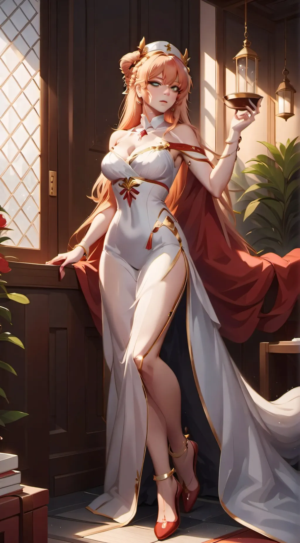 ai character: Crimson background