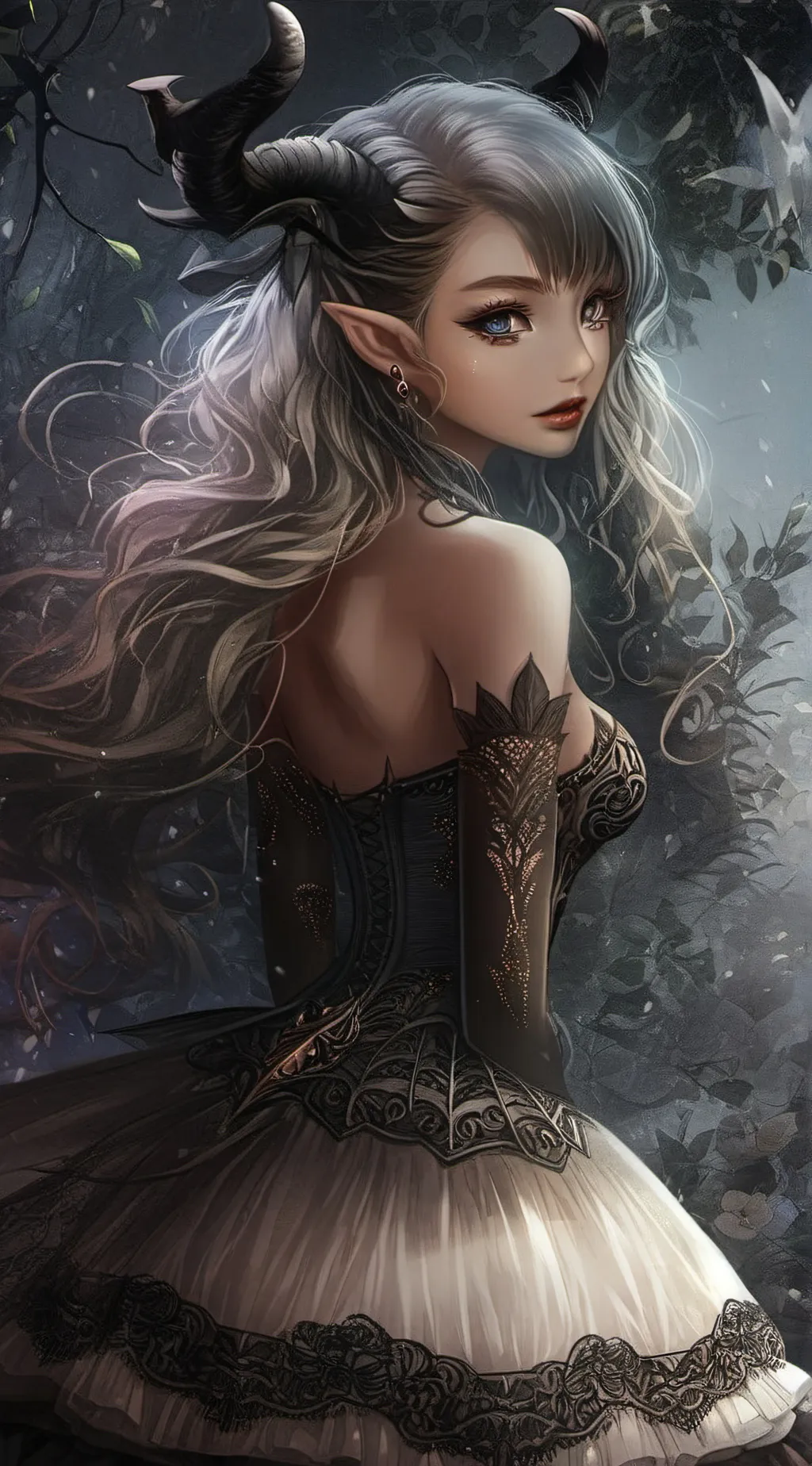 ai character: Amelia Níðhöggr background