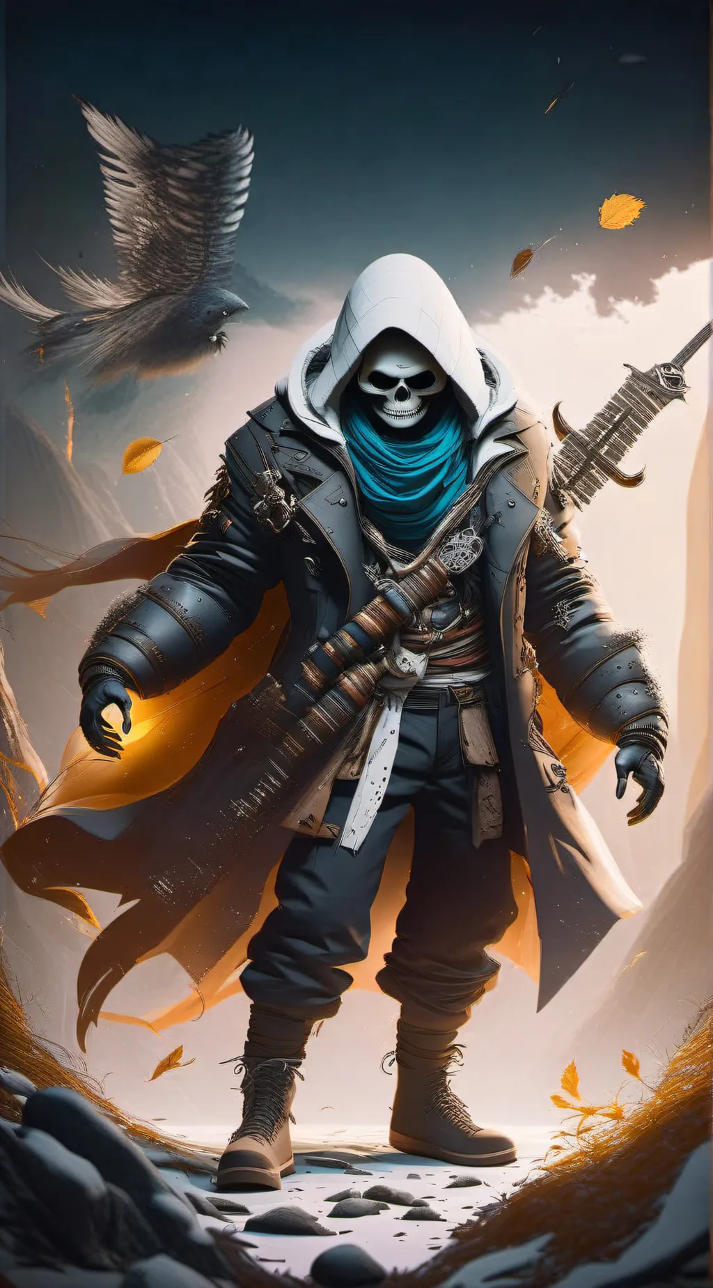 ai character: sans background