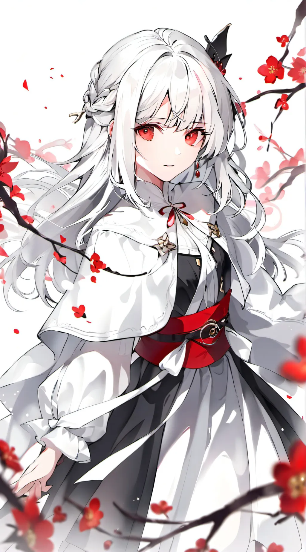 ai character: rose background