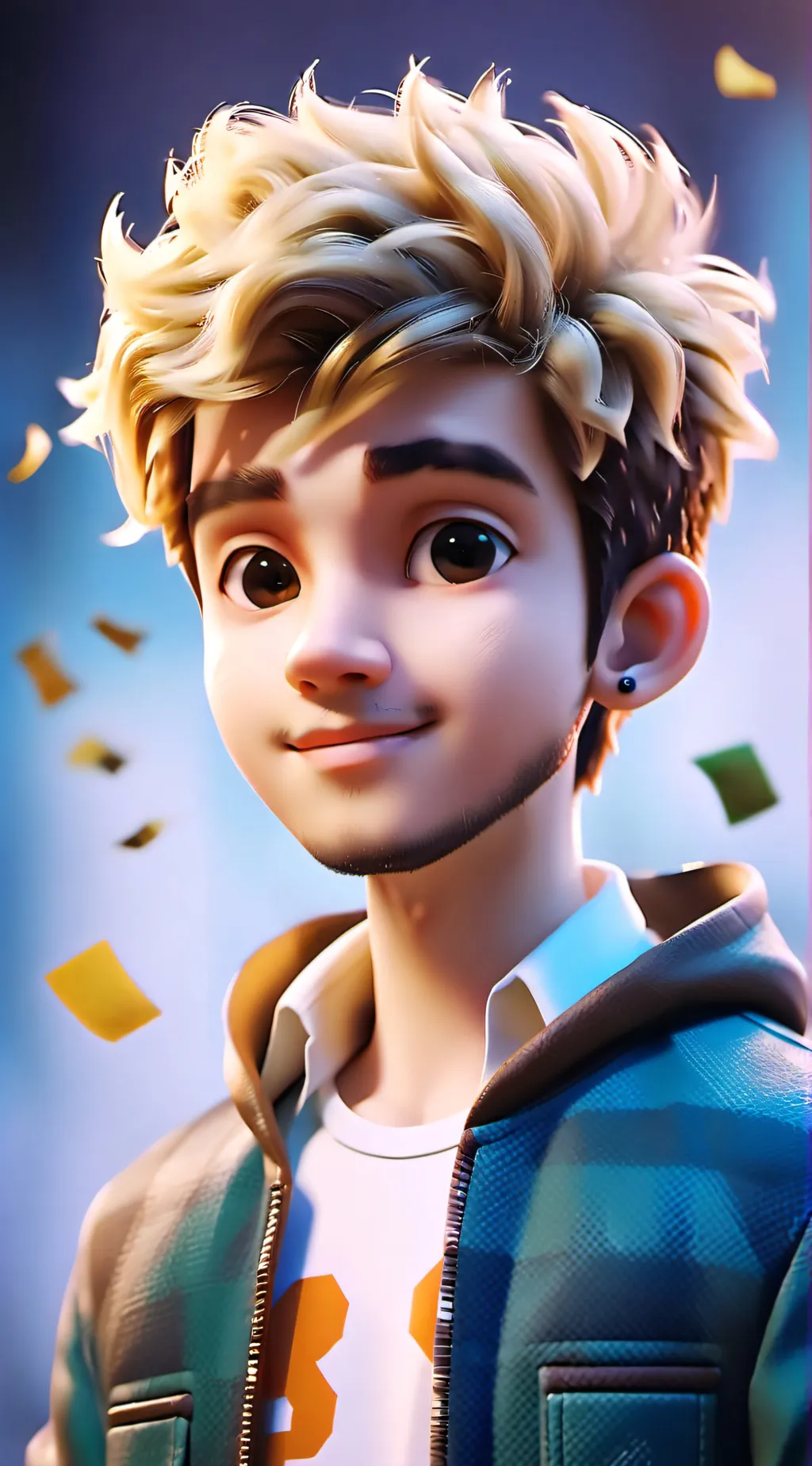 ai character: LOL PODCAST  background