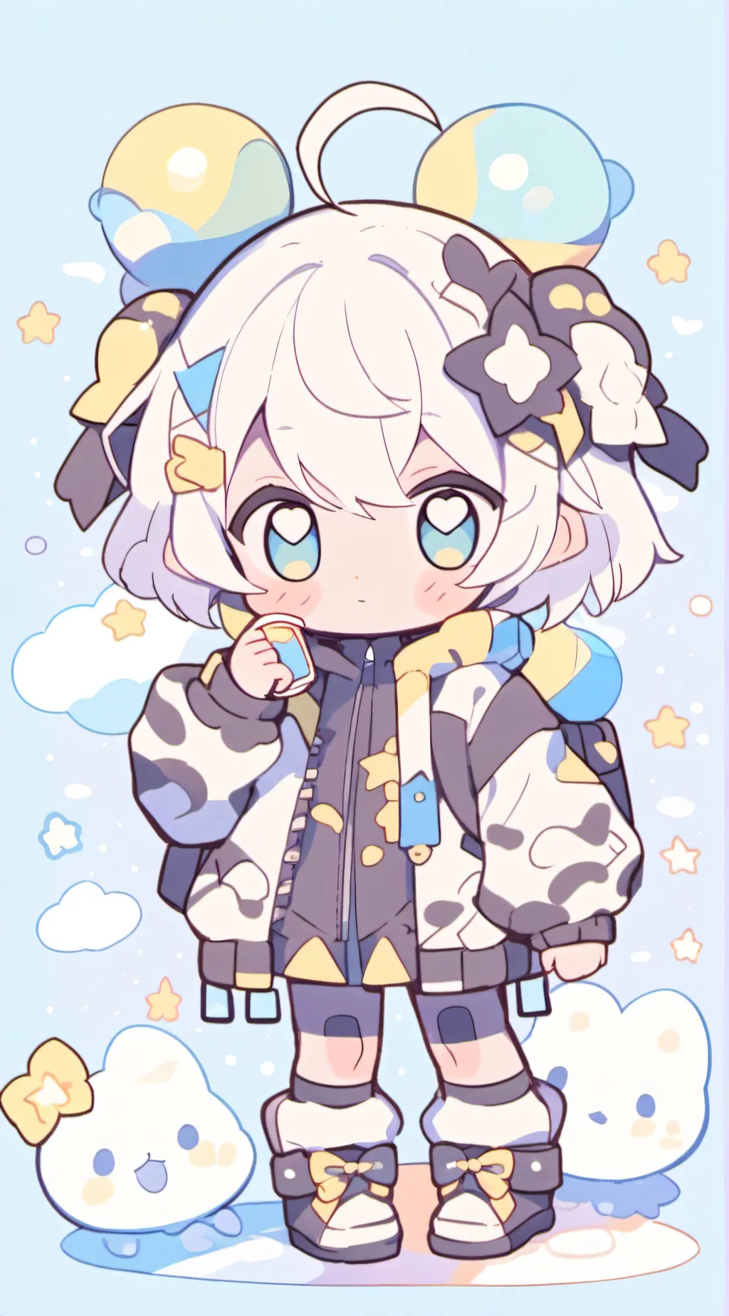 ai character: 1 inch background