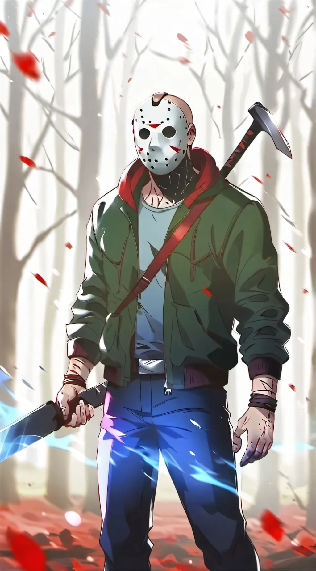 ai character: Jason Voorhees  background