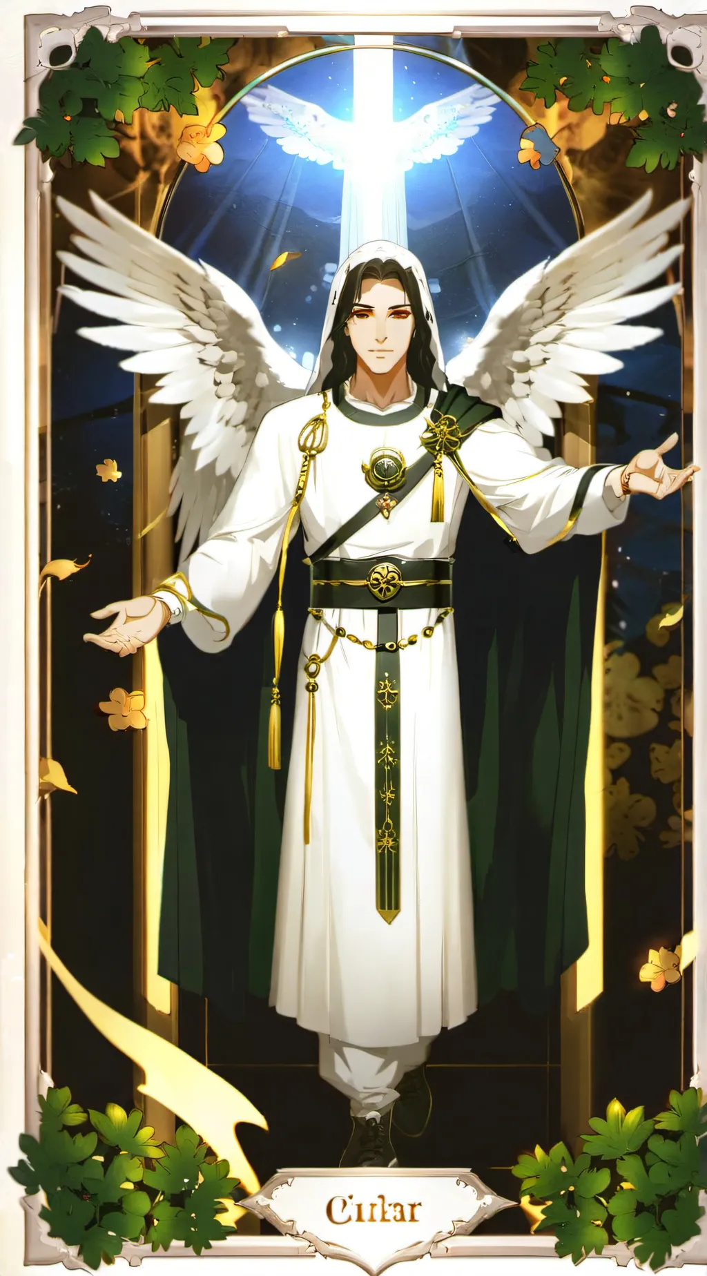 ai character: Heaven background