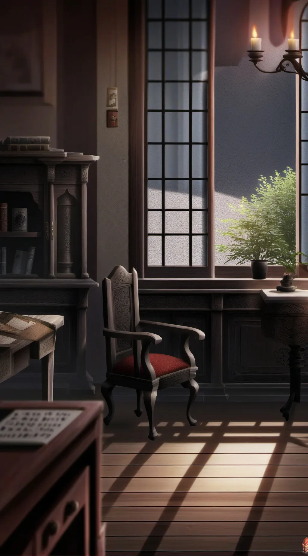 ai character: murdered drones background